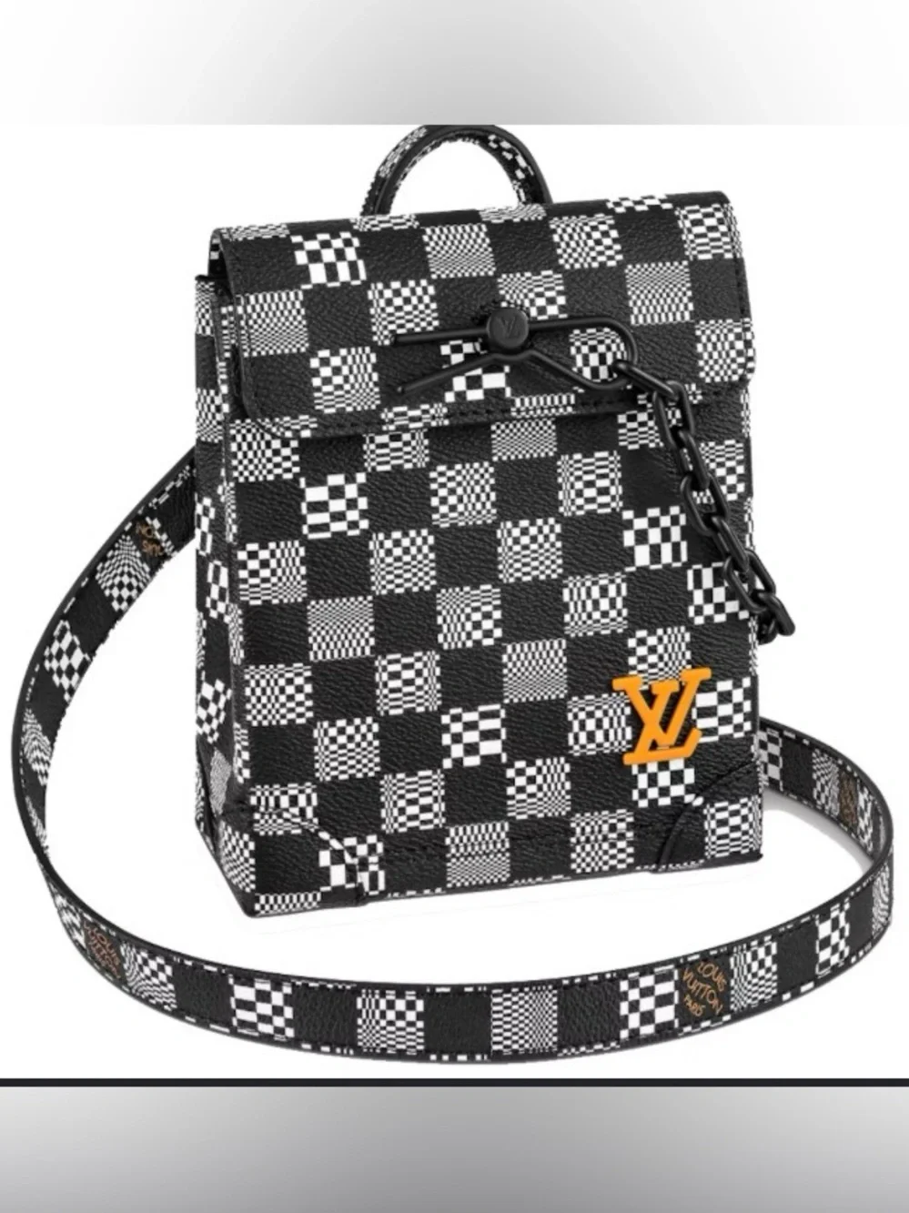 LOUIS VUITTON Damier Distorted Steamer XS Unisex